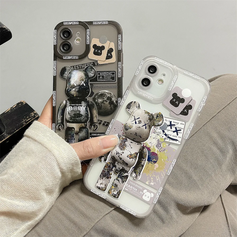 

Fashion Figure Graffiti Transparent Case Cover for IPhone 7 8 14 Plus 11 12 13 14 Pro X XR XS Max Shockproof Case for IPhone 14