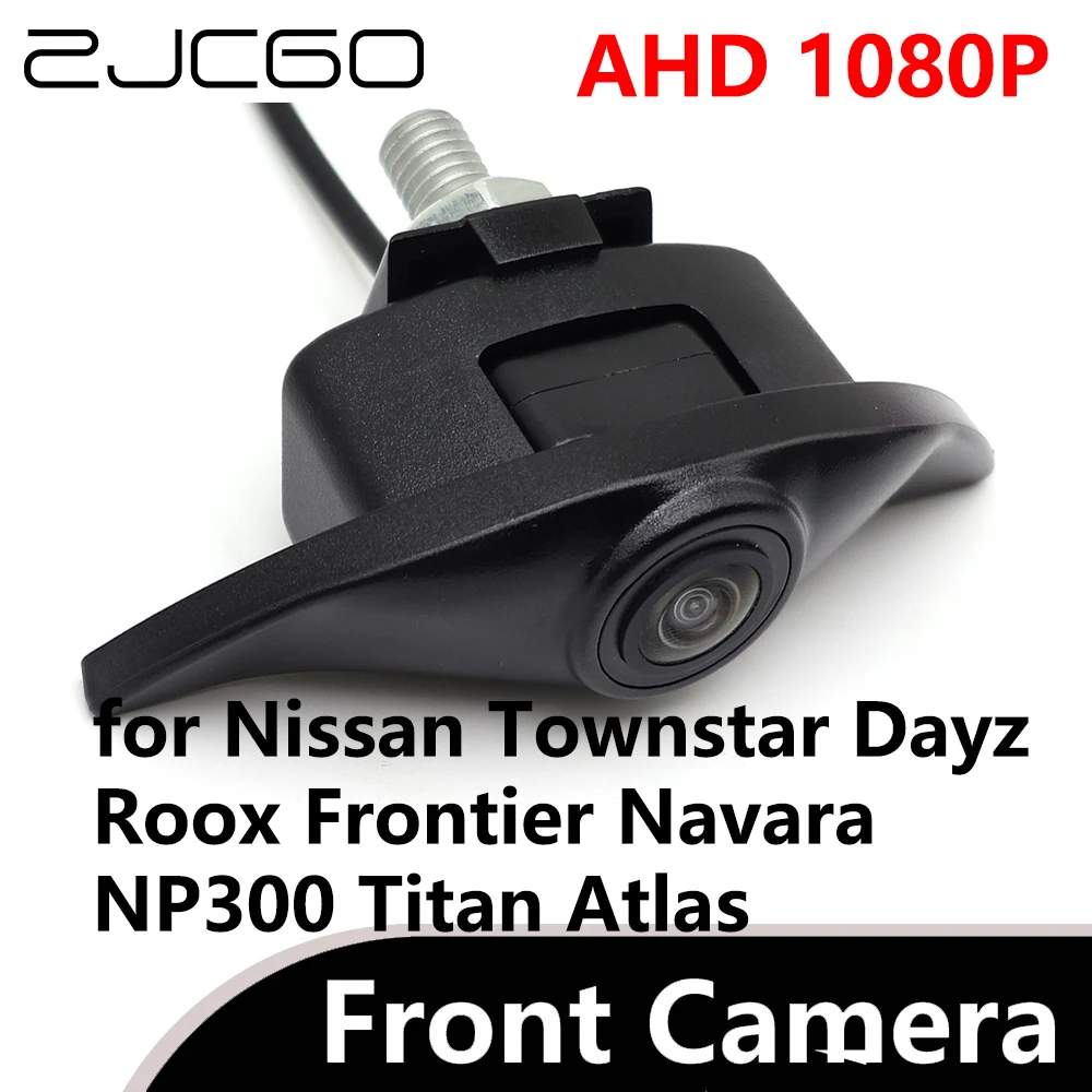 ZJCGO AHD 1080P CVBS 170 ° Автомобильная парковочная камера с логотипом переднего вида для