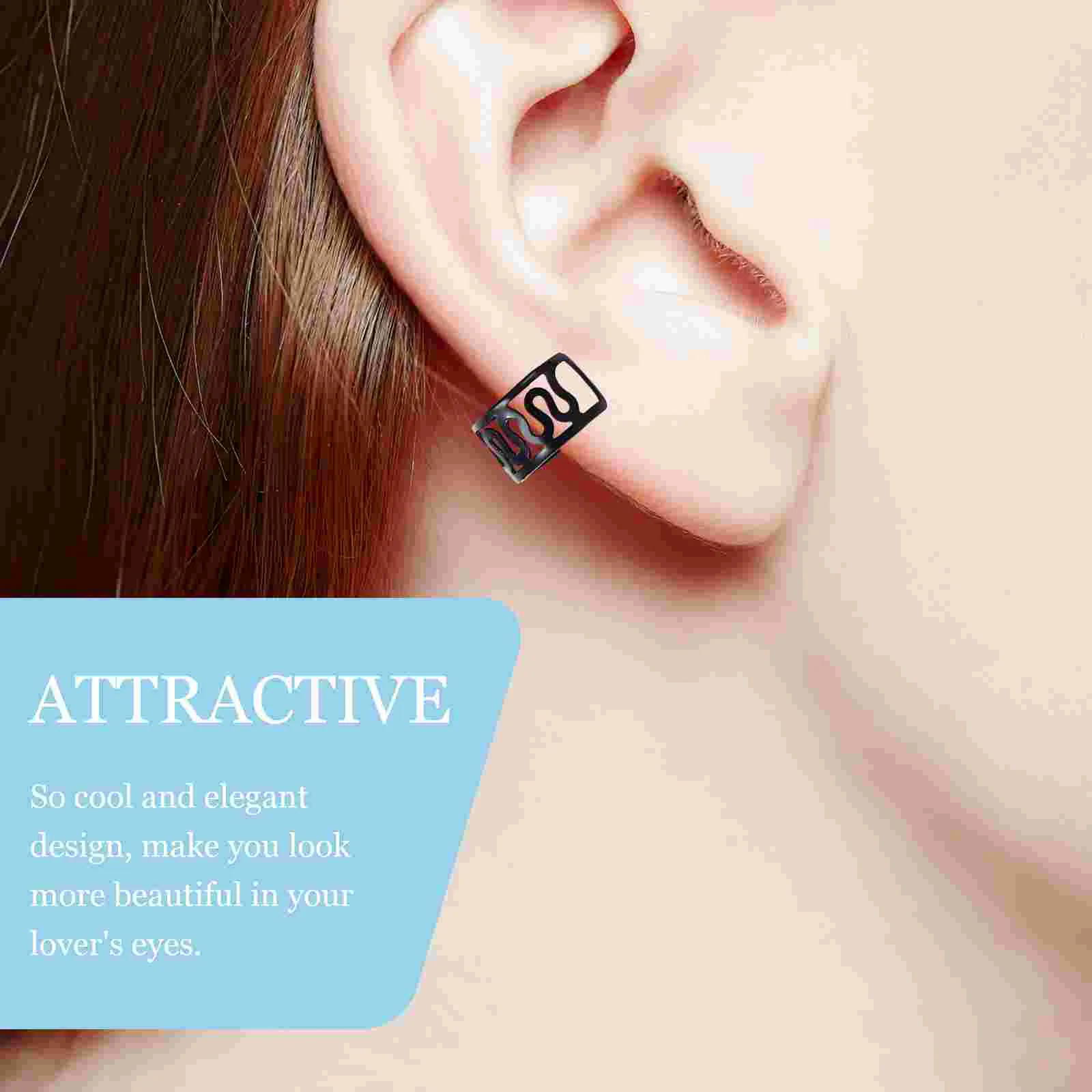 24-шт. Серьги-каффы без пирсинга зажимы для ушей серьги дреды косы манжеты волос