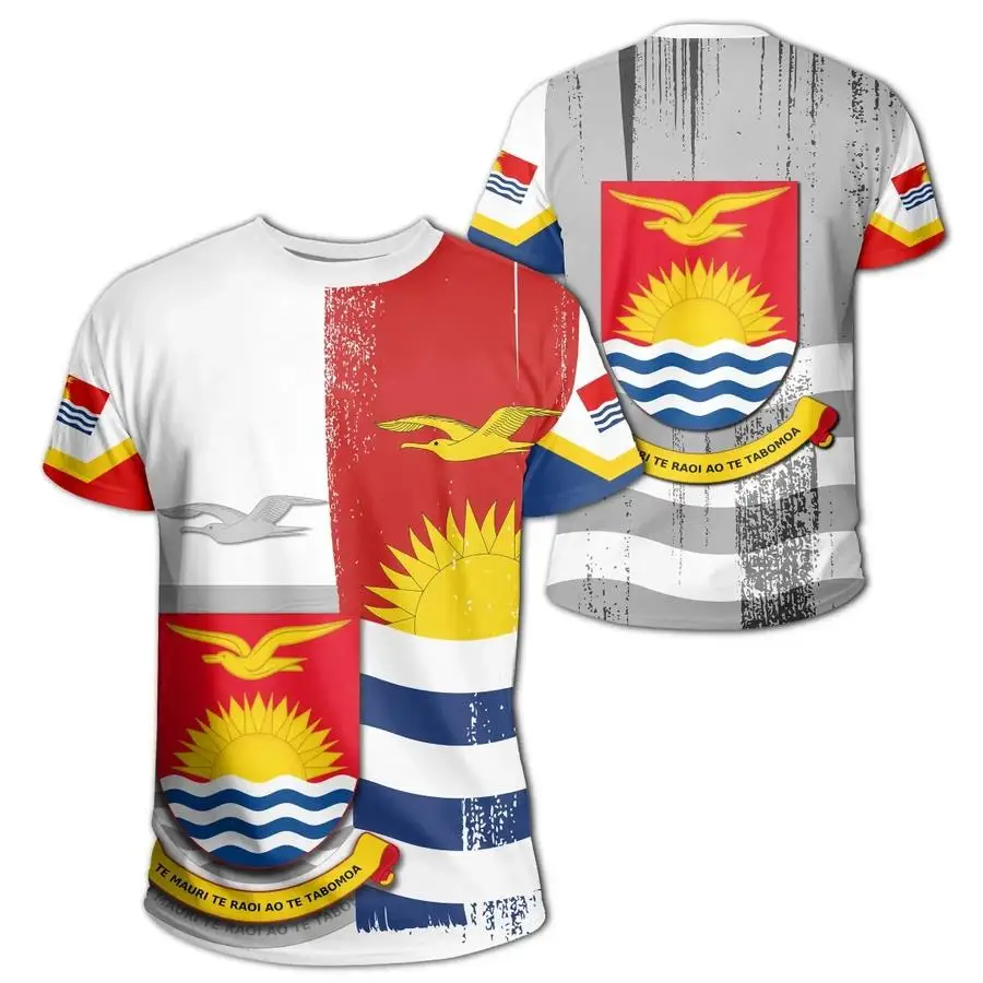

KIRIBATI T Shirt Diy Free Custom Name Number Kir t-shirt Nation Flag Ki Republic Country College Print Photo Flexible