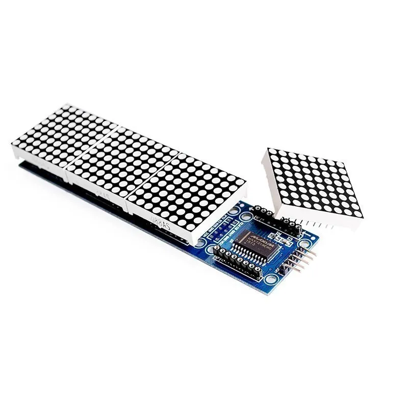 MAX7219 Dot Matrix Module For Arduino Microcontroller 4 In One Display with 5P Line 