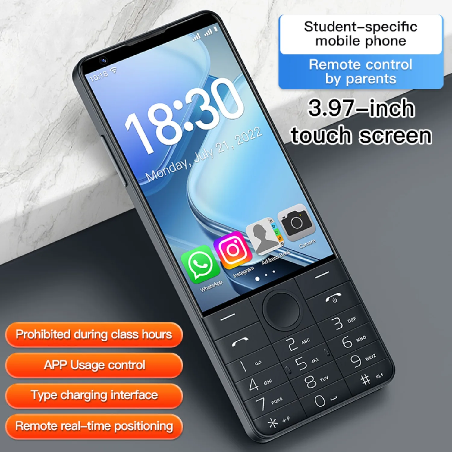 Фото Сенсорная клавиатура 2025 DOOV R70 pro 4G Google Phone 4 дюйма IPS 6 ГБ + 128 ГБ Android14 16 МП 2600 мАч WhatsApp Многоязычный мобильный телефон №4