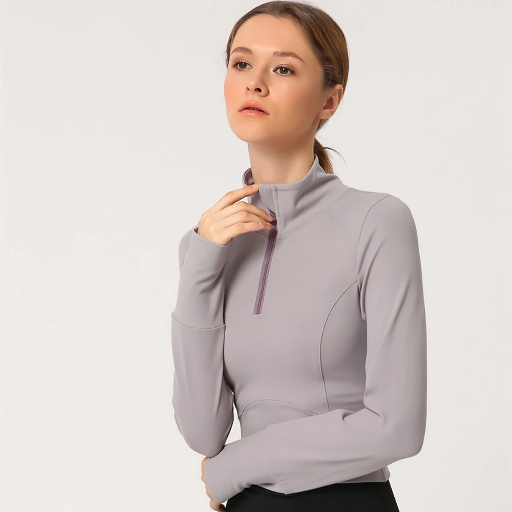 

Yoga T-Shirts Long Sleeve Women Clothes with Thumb Hole Autumn Winter Running Workout Sports Blouse Wear Gym Crop Top Fitness
