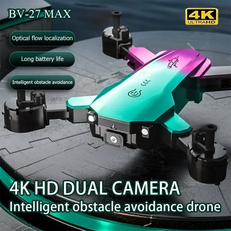 

HJ BV-27 MAX 4K Profesional HD Dual Camera Drone Fpv Infrared Obstacle Avoidance Optical Image Stabilization Quadcopter DronToy