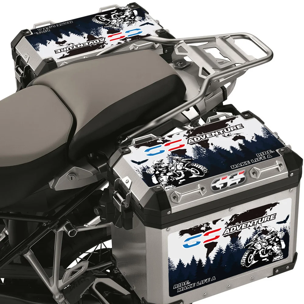 Фото Наклейка на чехлы для багажа BMW R1200gs F850gs F800gs R1250gs F750gs R 1200 1100 1250 850 650 750 GS GSA Adventure HP Rallye Багажник №2