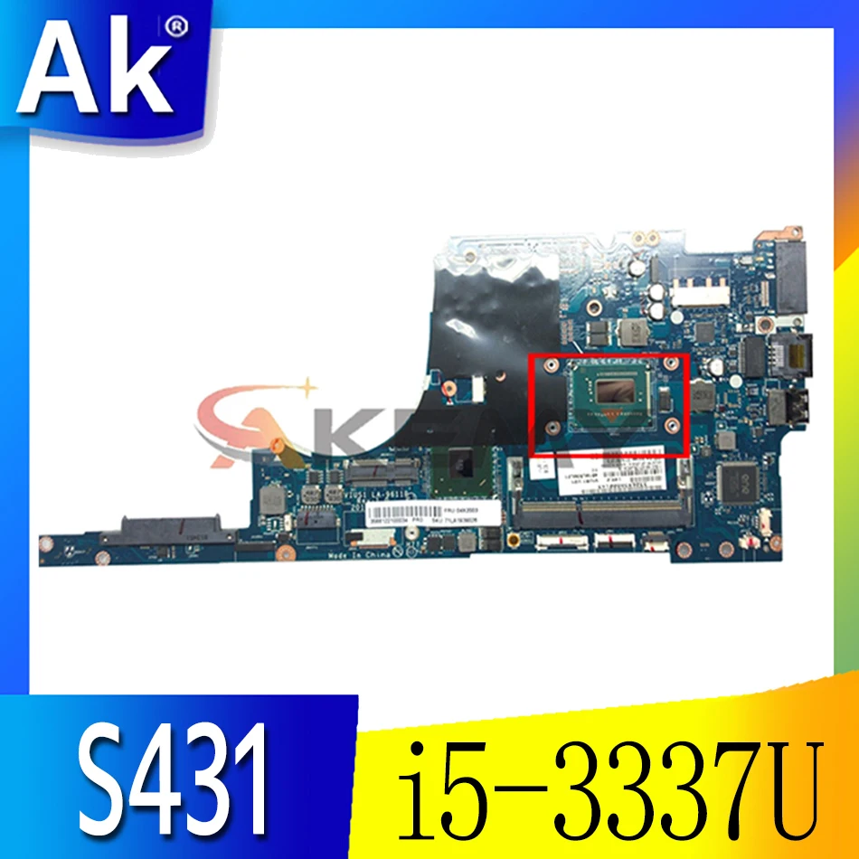 

Thinkpad applies FRU 04X1994 to S431 i5-3337U independent computer motherboards