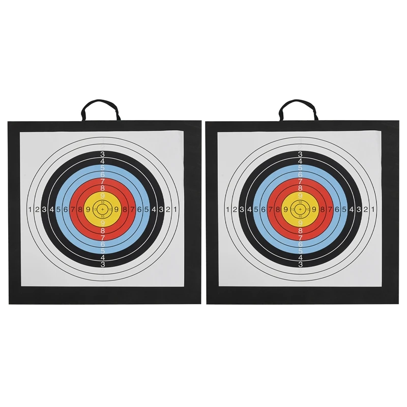 

2X стрельба из лука для стрельбы из природы лук и стрелы эва мишень 50x50x6 см