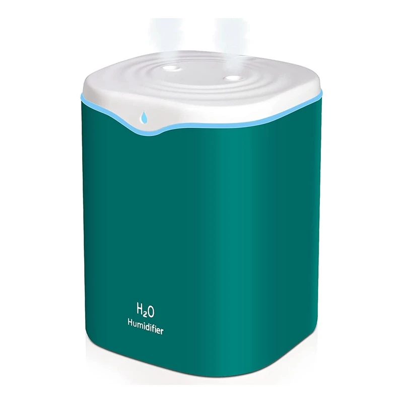 

Humidifiers For Bedroom, USB Portable Desk Humidifier, Quiet Ultrasonic Humidifier With 2 Mist Modes And 7-Color Light