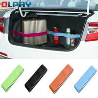 creative car trunk fixed strap storage device hook and loop strong adhesion fixed straps solid color baggage anti drop stickers