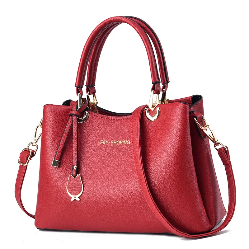 

[Роскошная женская сумка] модная дизайнерская Свадебная сумка для женщин 2023 Новая модная вместительная красная сумка через плечо