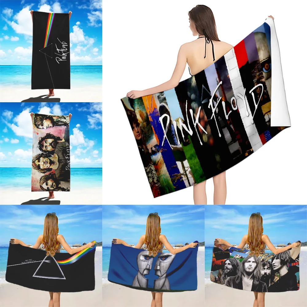 Rock Band P-Pink-F-Floyds Пляжное полотенце из микрофибры без песка Быстросохнущие мягкие