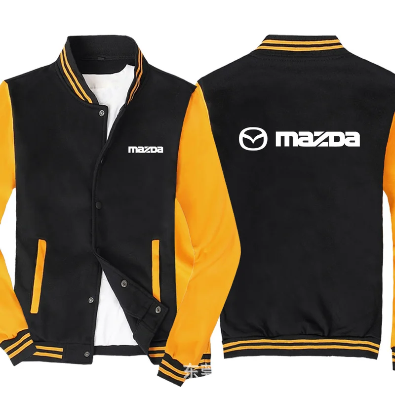 

NEW Fashion Men Baseball Jacket for Mazda Sportswear Casual Sweatshirt Hip Hop Harajuku Unisex Uniform Cardigan Coat
