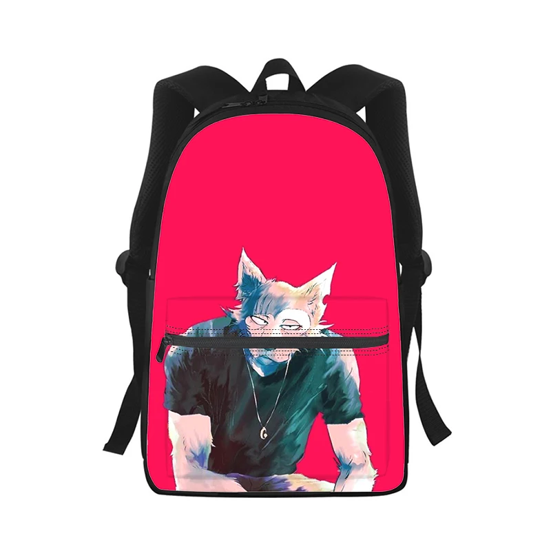 BEASTARS Anime Men Women Backpack 3D Print Fashion Student School Bag Laptop Backpack Kids Travel Shoulder Bag