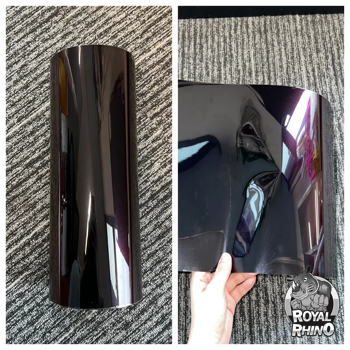 ПЭТ супер глянцевая металлическая пленка Madeira Magic Color Shift Rainbow Drift черная красная