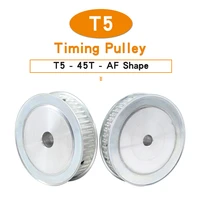 alloy wheels t5 45t bore 81012141516171819202225 mm motor pulley teeth pitch 5 mm for t5 width 1015 mm rubber belt