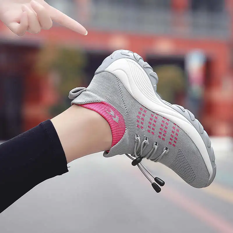 

Кроссовки спортивные женские, Спортивная повседневная обувь для бега с принтом пламени