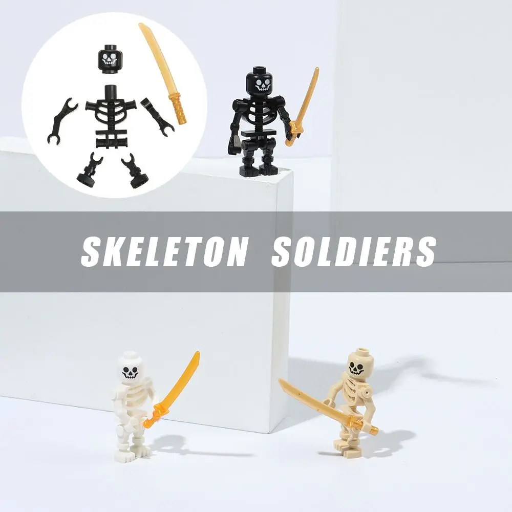 

Skeleton Soldiers Building Block Minifigures Ninja Bones Minifigures Army Skeleton Corps