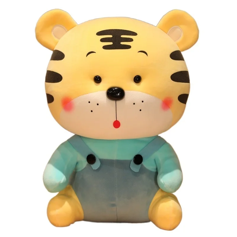

2022 талисман в китайском стиле тигра, плюшевая игрушка, милая имитация тигра, Спящая ткань, кукла со знаками Зодиака, тигр, кукла для мальчика