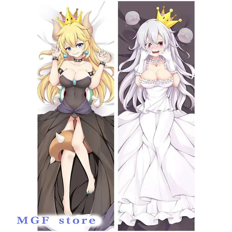 Чехлы на подушки в стиле аниме Bowsette &amp Boo чехол Dakimakura супер 50*160 см 3D двустороннее