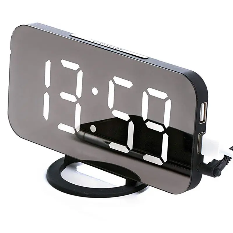 - Stylish Led Clock With The Usb Port, A Huge Display, Adjus