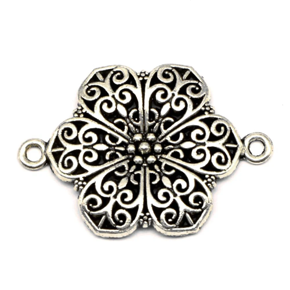 

Flower Charm For Making Jewelry Diy Finding 18pcs 28x40mm