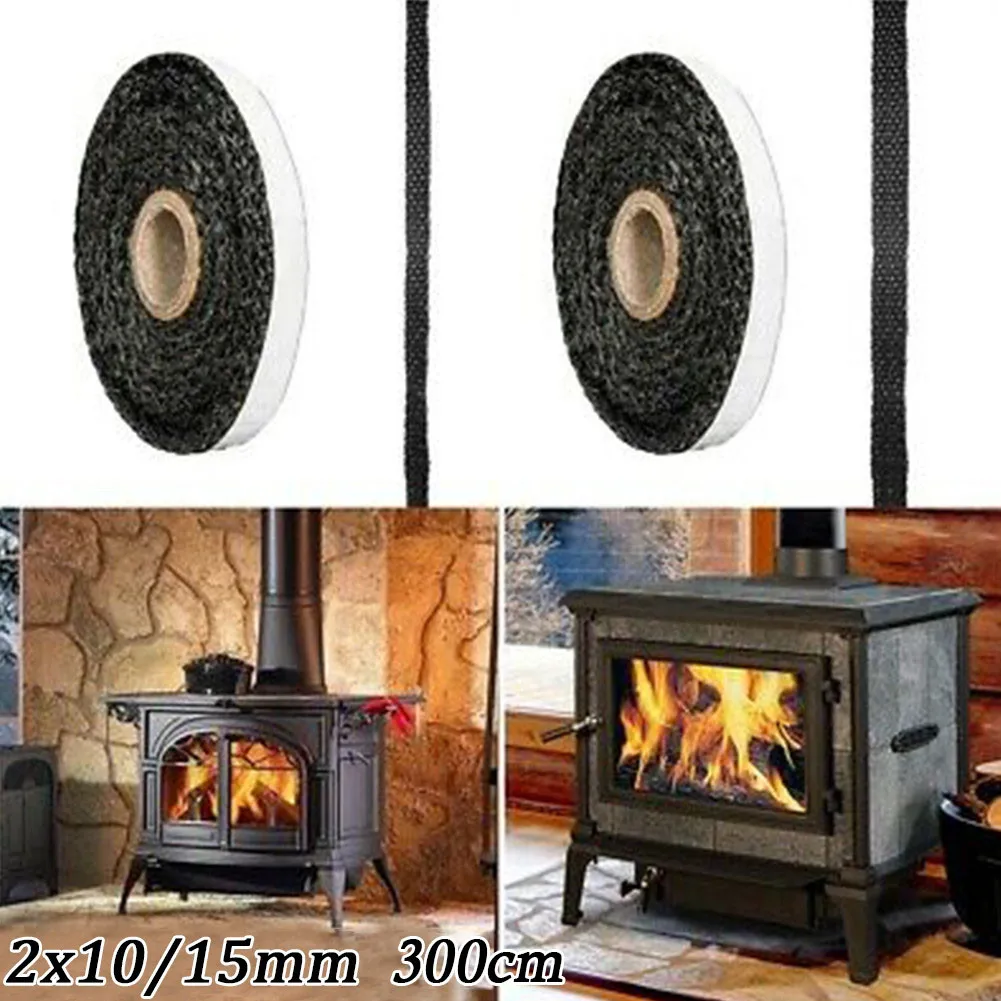 

Kiln Oven Door Stove Chimney Door Self Adhesive Glass Seal Sealing Strip Black Dark Grey Heat Ex-changer Seals