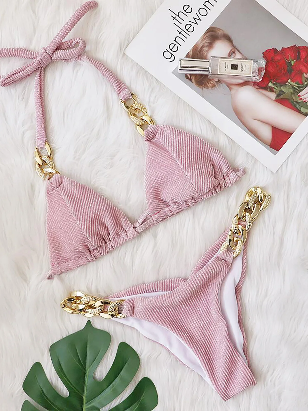 Стразы бразильский купальник-бикини женская одежда для плавания женский