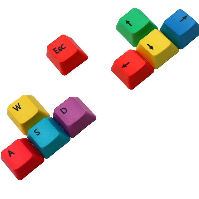 

10 Pcs Keys Direction Arrow ESC Keycaps For Mechanical Keyboard OEM Profile PBT Keycap CMYK/WASD For Mac/win Keyboard Key Caps