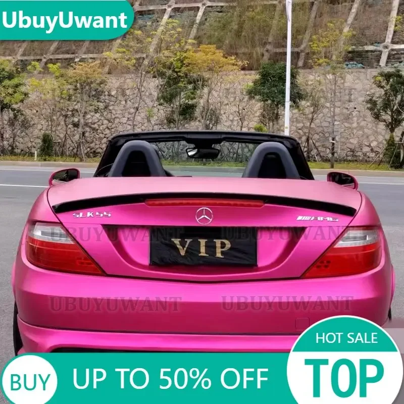 

Для Benz R172 SLK Class Convertible 2 Door 2012-2015 высокое качество углеродное волокно задний Багажник крыло губа задний спойлер крыло автозапчасти