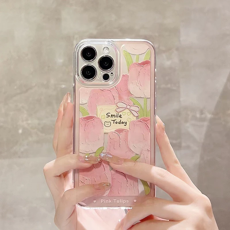 

Cute Girl Peach Soft Silicone Phone Case For IPhone8 7 11 12 13 Pro Max X XS Max XR Plus SE2 SE3 7Plus MINI
