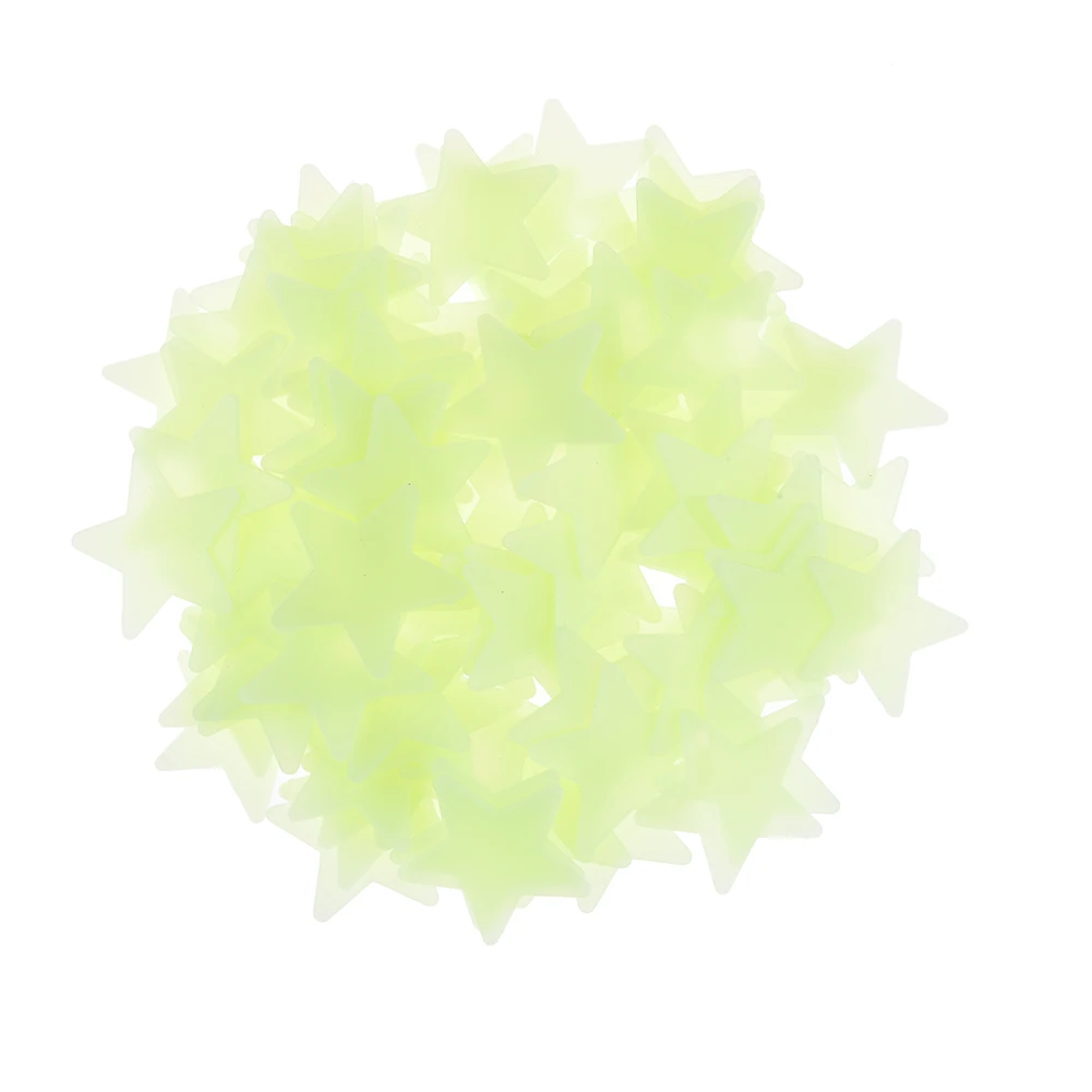 100 шт. флуоресцентные настенные 3d-наклейки со звездами |