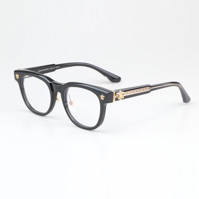 

Basames Oval Thick Acetate Glasses Frames for Women 2023 Luxury Brand Quality Men's Prescription Eyeglasses Spectacles CH8199