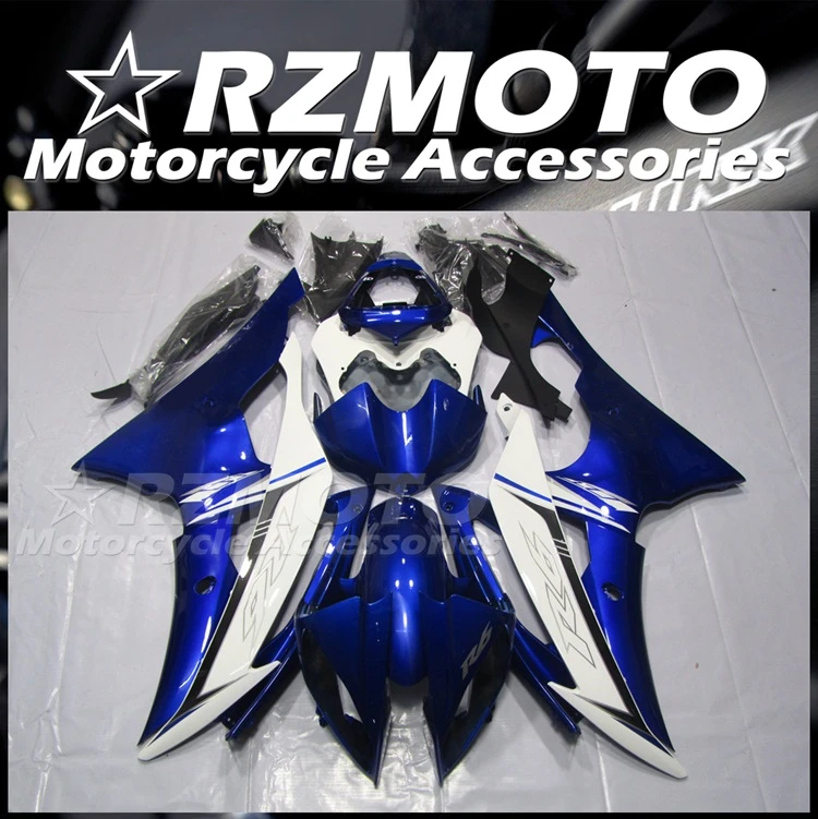 

Комплект обтекателей из АБС-пластика для YAMAHA YZF- R6 2008 2009 2010 2011 2012 2013 2014 2015 08 -16, комплект обтекателей белого и синего цвета, 4 подарка