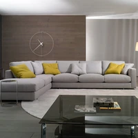 fabric sofa combination removable and washable down cotton linen sofa