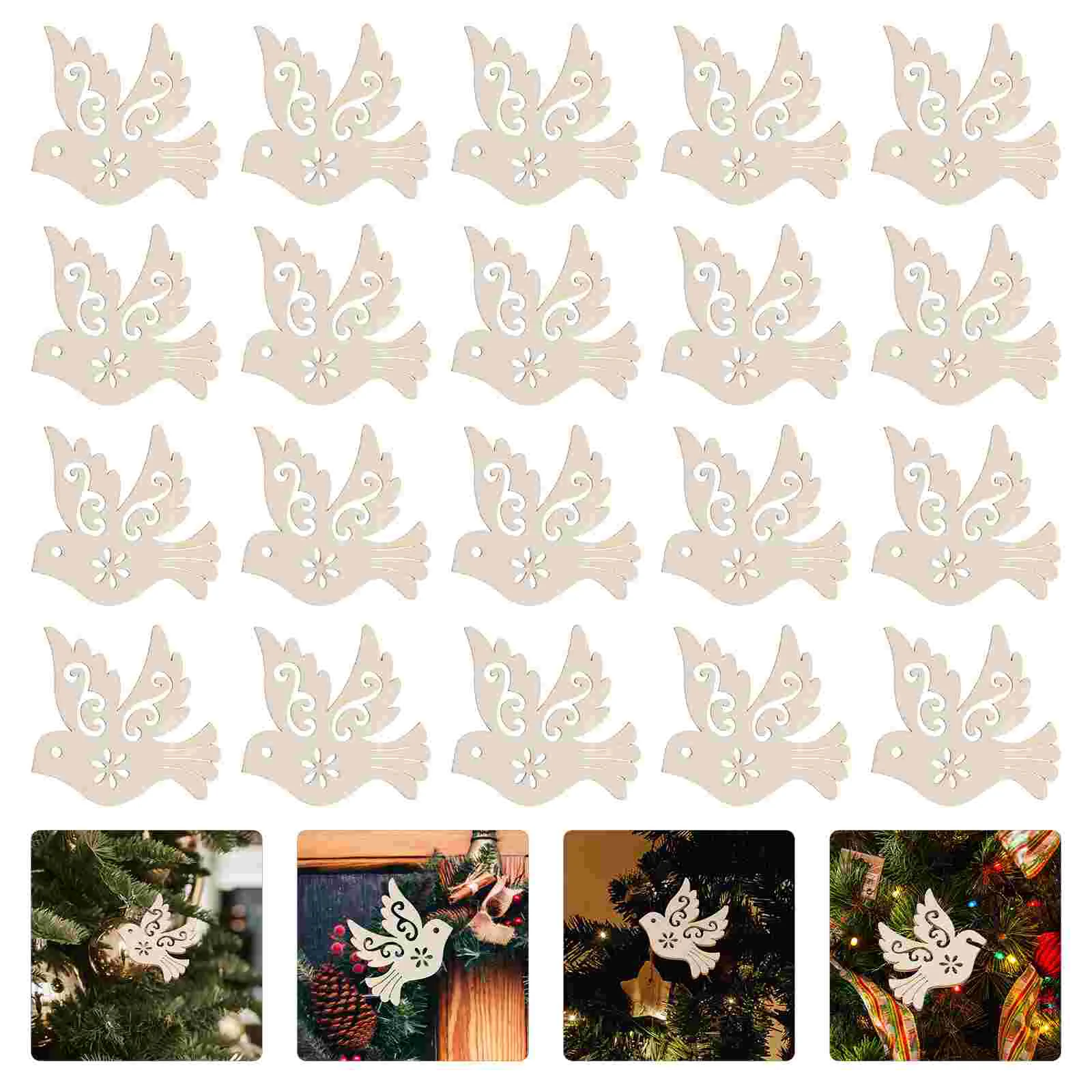 50 шт. аксессуары для голубя мира деревянные ломтики незавершенные пустые бирки