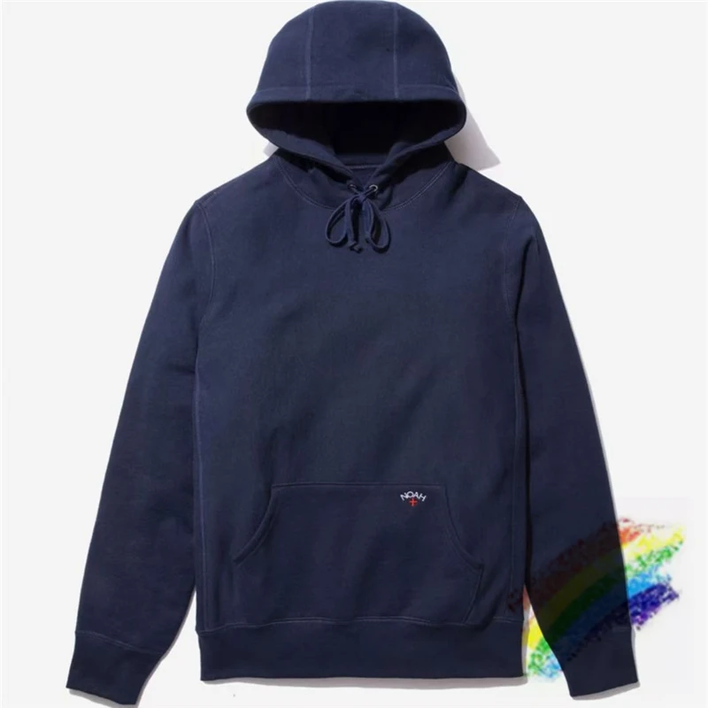 

2021fw Noah Pullover Men Women 1:1 High Quality Heavy Fabric Small Cross Embroidery Logo Hoodie Sweatshirts
