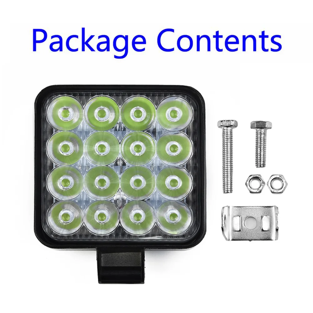 

48W 16-LED Work Light Bar Floodlight Car ATV Off-road Driving Fog Lamp 12V / 24V Brand New Auto Parts High Quality And Durable