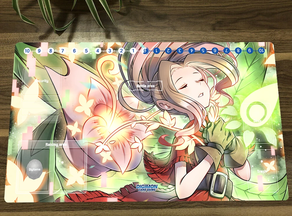Digimon Duel Playmat Mimi Tachikawa Коллекционный коврик для карточных игр DTCG CCG Коврик мыши