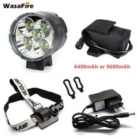 5t6 led bicycle light lantern 7000lm bike front light mtb head lamp cycling headlight 8 4v charger 18650 battery pack