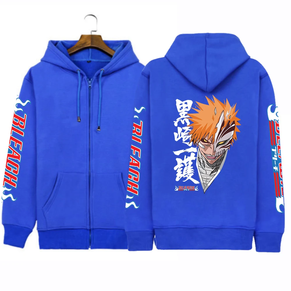 2022 Отбеливающее Аниме Толстовка Kurosaki Ichigo толстовки с принтом Мужские и женские