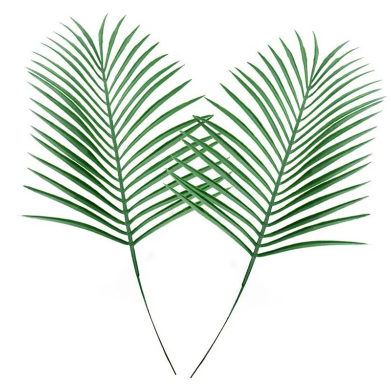 

2pc Artificial Tropical Palm Leaves Fake Plants Faux Large Palm Tree Leaf Green for Flowers Arrangement Wedding Home Party Decor