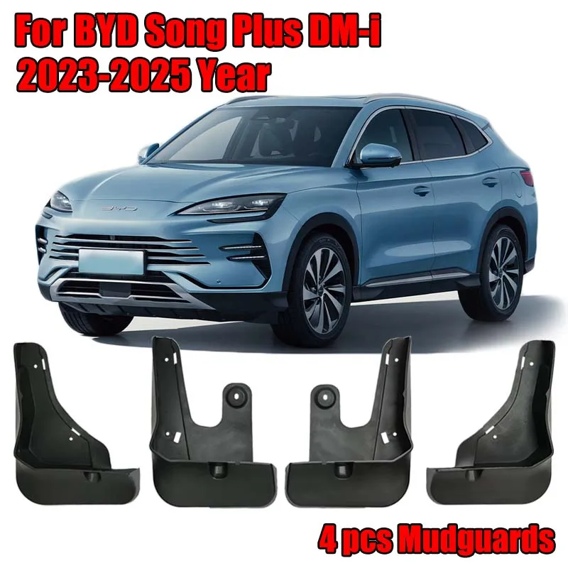 

Автомобильные брызговики для BYD Seal U/Sealion 6/ Song Plus DM-i EV 2021-2025, передние и задние брызговики, брызговики на крыло, 4 шт.