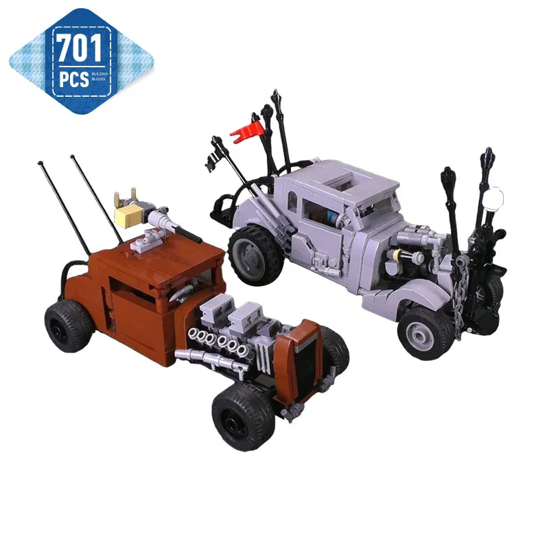 

Moc Mad Maxed Cars and Elvis Building Blocks Sets Classic Movie City High-tech Vehicle Model Constructor Children Toys Boy Gifts