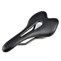 bicycle carbon fiber saddle hollow microfiber leather lightweight shock absorption seat cushion for mtb folding bike