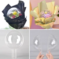 new acrylic planet flower packaging bouquet materials transparent acrylic bobo ball party supplies christmas decor