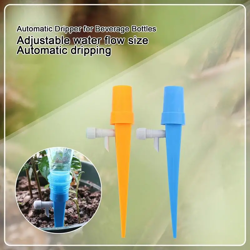 

Self Watering Spikes Self Spike Planter Drip Adjustable Slow Release Control Valve Switch Automatic Plants Watering Devices For
