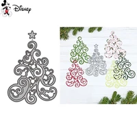 mickey mouse swirly christmas tree cutting dies disney diecut for diy scrapbooking embossing paper cards crafts making new 2022