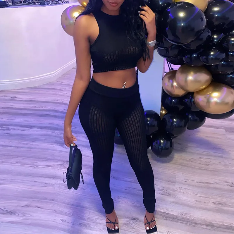 

Женский спортивный костюм из двух предметов, укороченный топ и леггинсы, брюки-карандаш