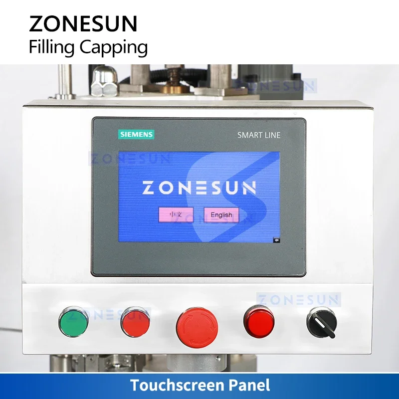 ZONESUN машина для розлива вина с 4 головками вакуумный наполнитель Автоматическая