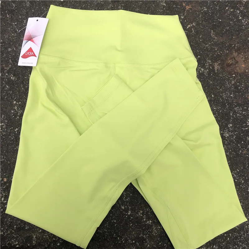 Solid Color Luluwomen Fitness High Waist Yoga Leggings Comprehensive Training Jogging Gym Sports Pant Soft Athletic Compression